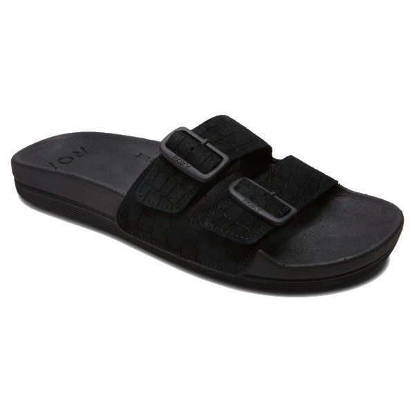 ROXY SLIPPY NINA SLIPPERS - BLACK