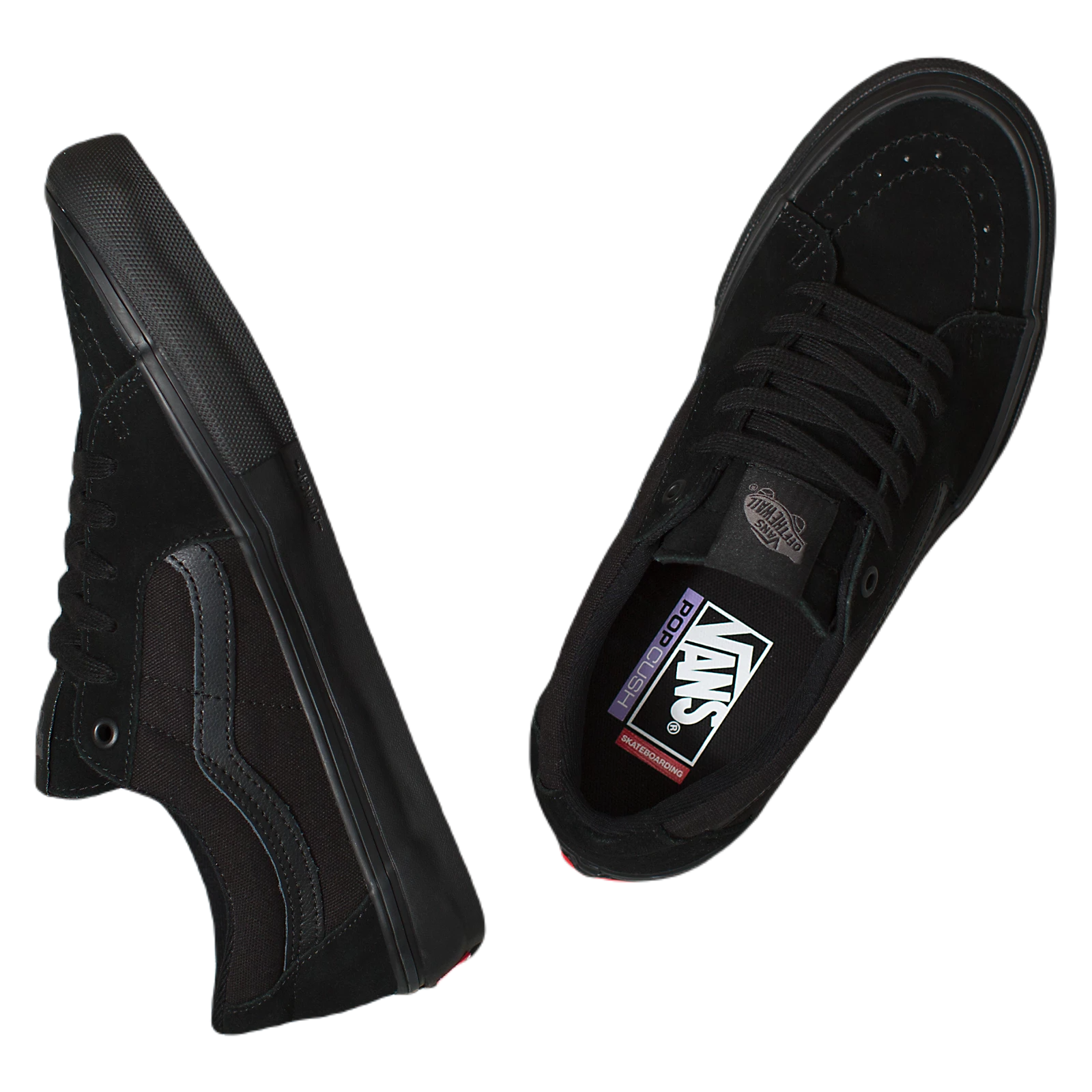 VANS SKATE SK8-LOW SHOES - BLACK/BLACK