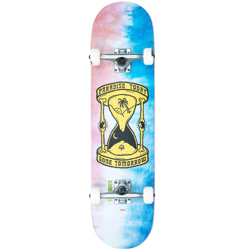 GLOBE G1 GONE TOMORROW BOXED 8" SKATEBOARD COMPLETE - BLUE/PINK DYE