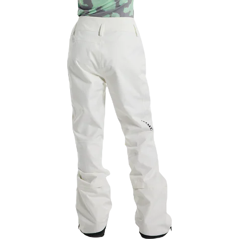 BURTON WOMEN'S MARCY HIGH RISE STRETCH SNOWBOARD PANTS - STOUT WHITE