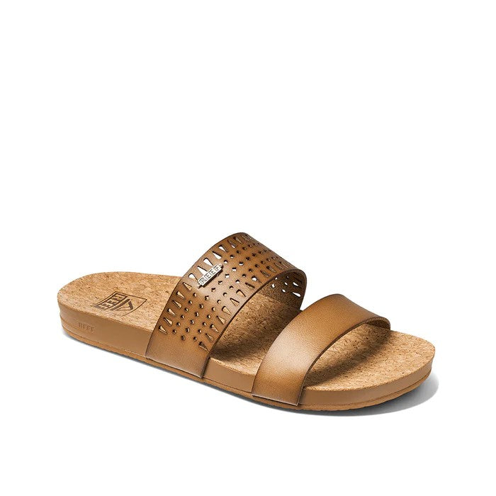 REEF CUSHION VISTA PERFORATED SLIPPERS - COFFEE