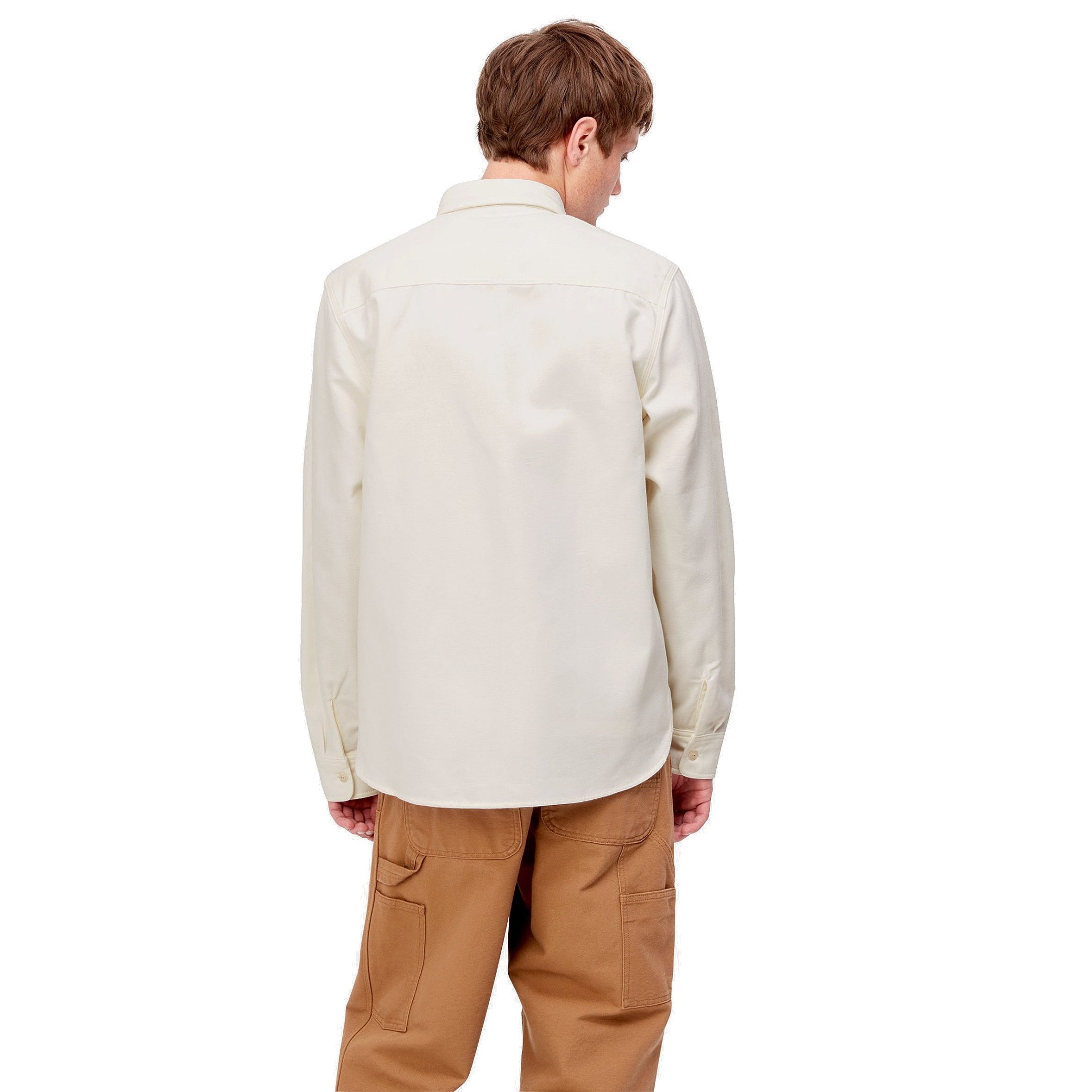 CARHARTT WIP CLINK LONG SLEEVE OVERHEMD - WAX (RIGID)