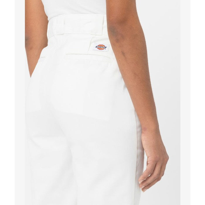 DICKIES PHOENIX CROPPED BROEK - WHITE