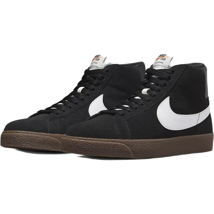 NIKE SB ZOOM BLAZER MID SHOES - BLACK/WHITE/BLACK/SAIL