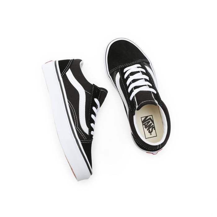 VANS OLD SKOOL KINDERSCHUHE (KINDER 4–8 JAHRE) – SCHWARZ/TRUE WHITE