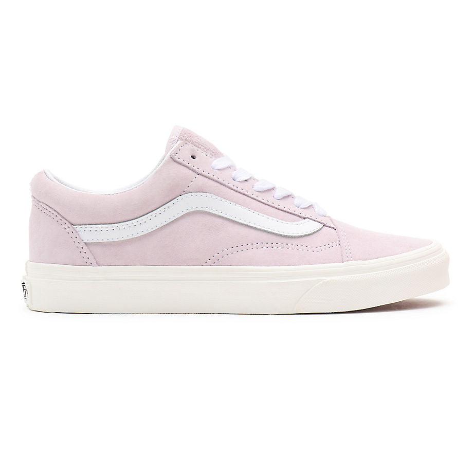 VANS PIG SUEDE OLD SKOOL SHOES - ORCHID ICE/SNOW WHITE