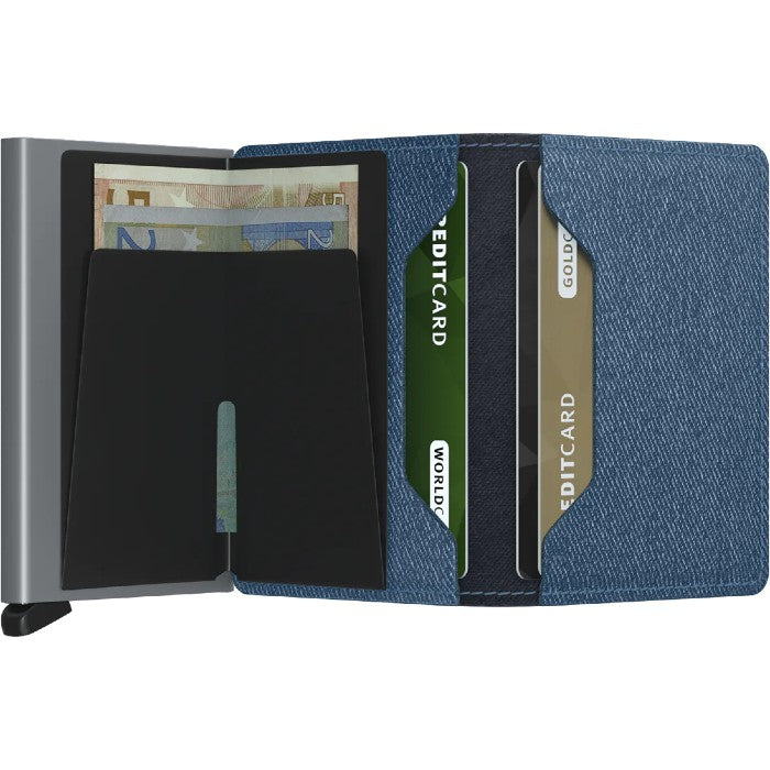 SECRID SLIMWALLET PORTEMONNEE - TWIST JEANS BLUE