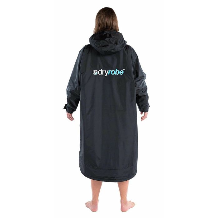 DRYROBE ADVANCE LONG SLEEVE STRANDPONCHO - BLACK BLUE