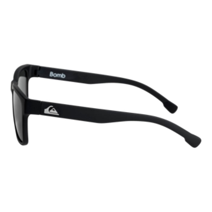 QUIKSILVER BOMB POLARIZED ZONNEBRIL - BLACK/GREY PLZ