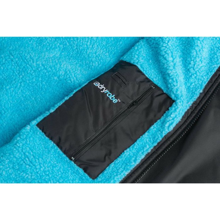 DRYROBE ADVANCE LONG SLEEVE STRANDPONCHO - BLACK BLUE