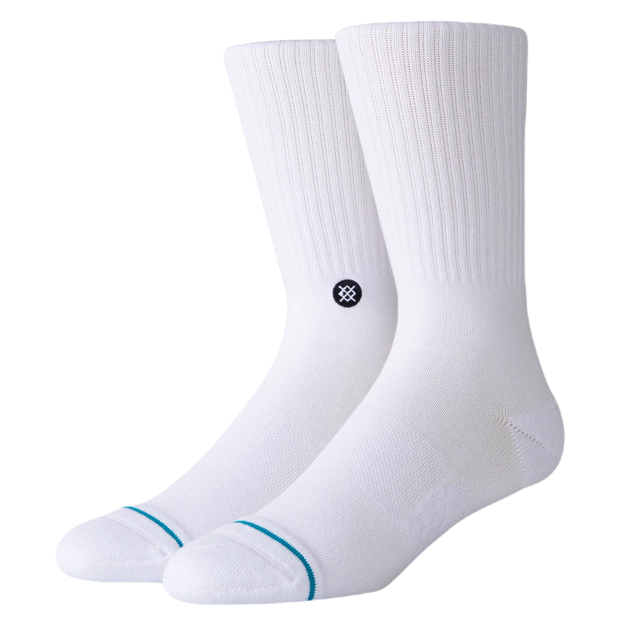 STANCE ICON CREW SOCKS - WHITE