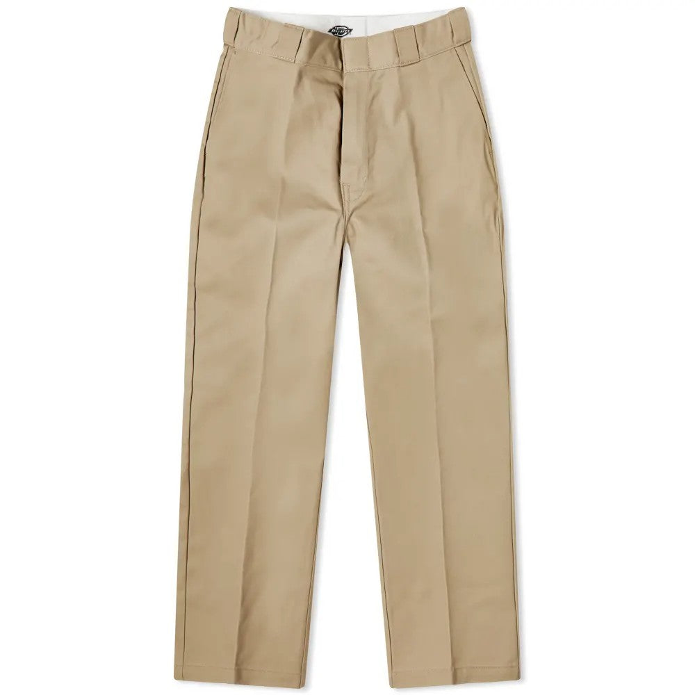 DICKIES 874 CROPPED RECYCLED TROUSERS - KHAKI