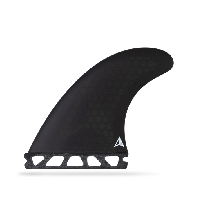 ROAM FUTURES ALL ROUND THRUSTER 3 FINS SET SINGLE TAB - BLACK