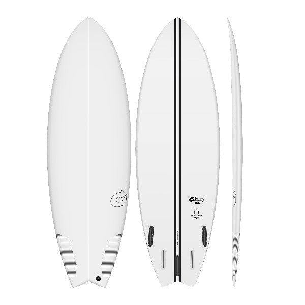 TORQ SUMMER FISH TEC 5'8" FCS II 5 FIN SURFBOARD