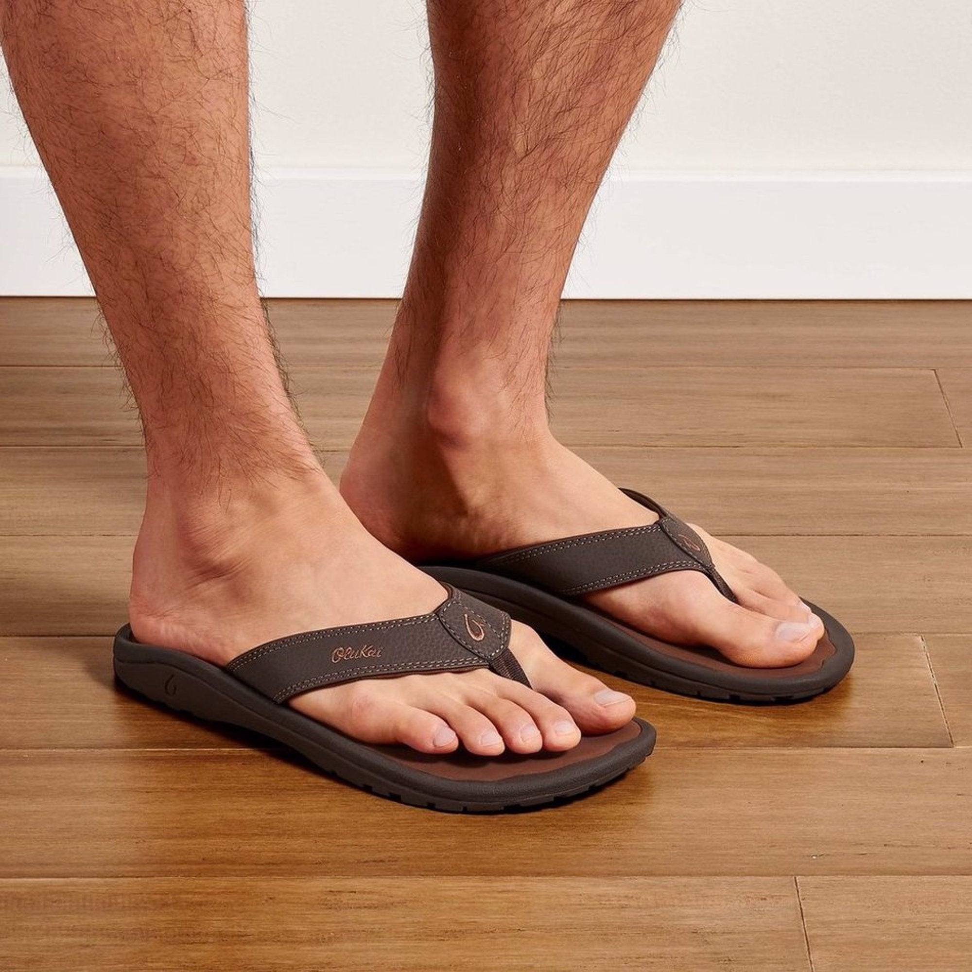 OLUKAI OHANA FLIP FLOPS - DARK JAVA/RAY