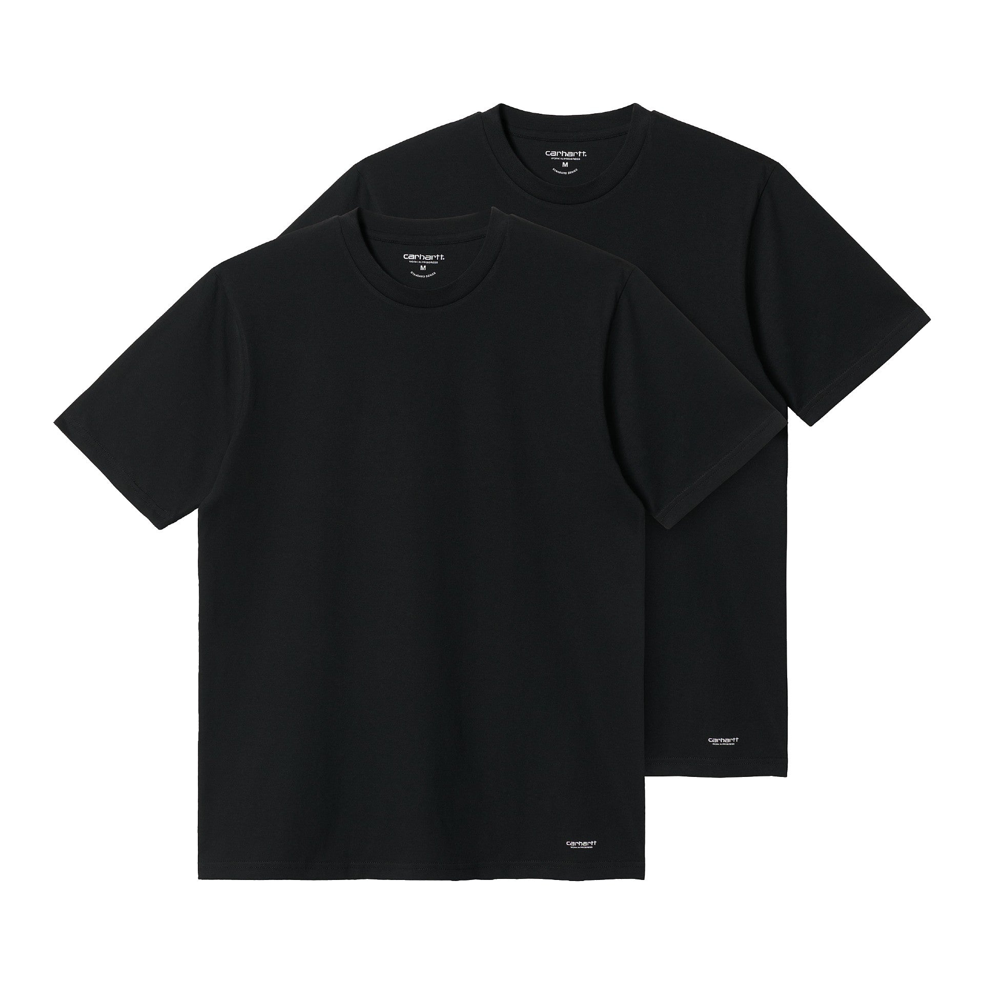 CARHARTT WIP STANDARD CREW NECK T-SHIRT (2-PACK) - BLACK