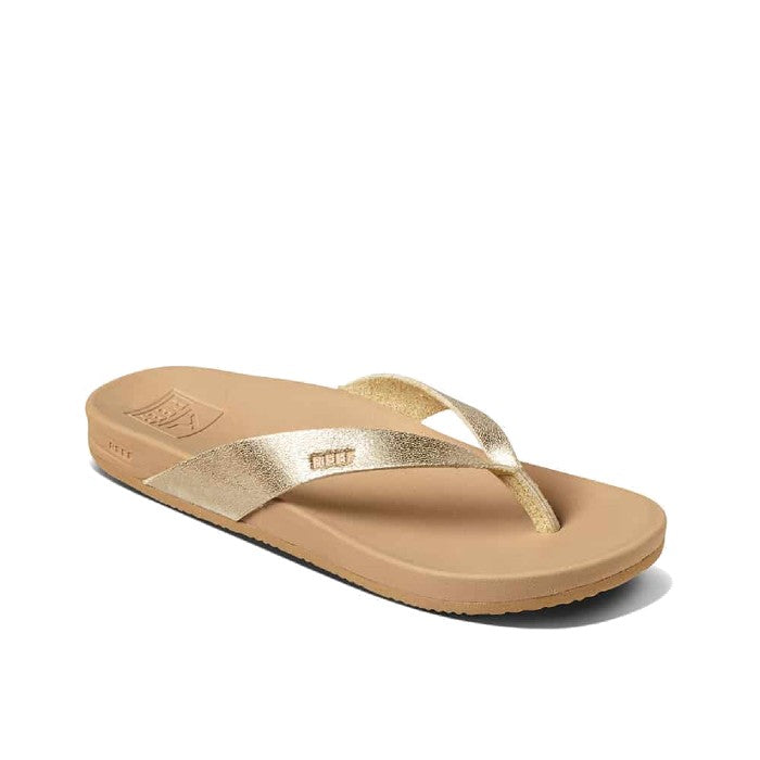 REEF CUSHION COURT FLIP FLOPS – TAN/CHAMPAGNER