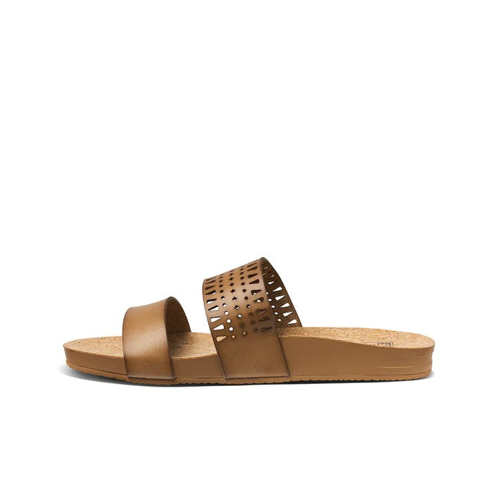 REEF CUSHION VISTA PERFORATED SLIPPERS - COFFEE