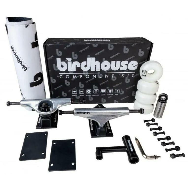 BIRDHOUSE COMPONENT KIT MOUNTING SET - SILVER/BLACK