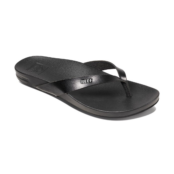 REEF CUSHION COURT TEENSLIPPERS - BLACK